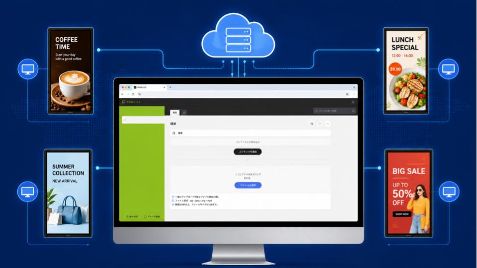 デジタルサイネージ用CMSとは？機能・メリット・選定基準と最新の運用方法を解説